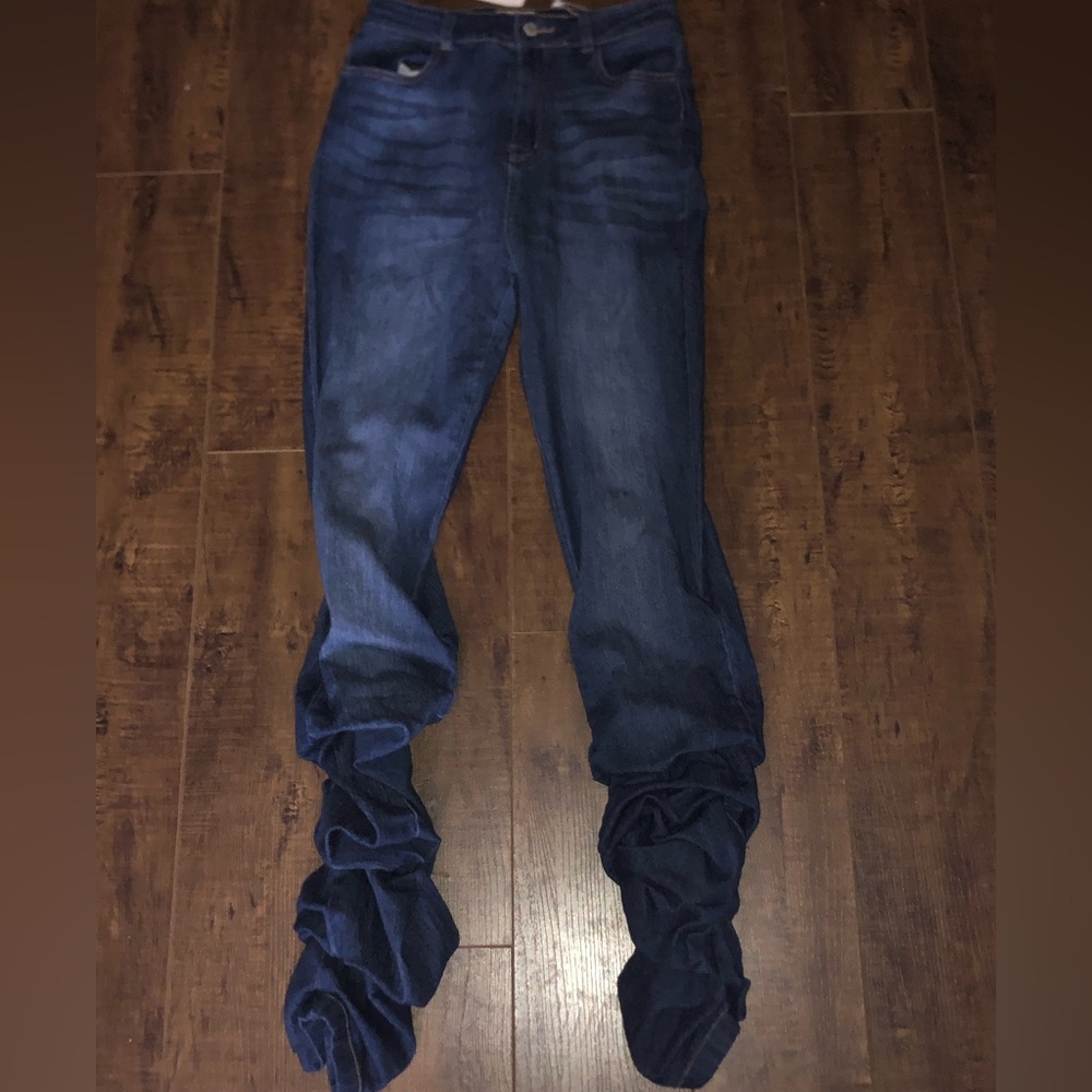 Fashion nova stacked jeans